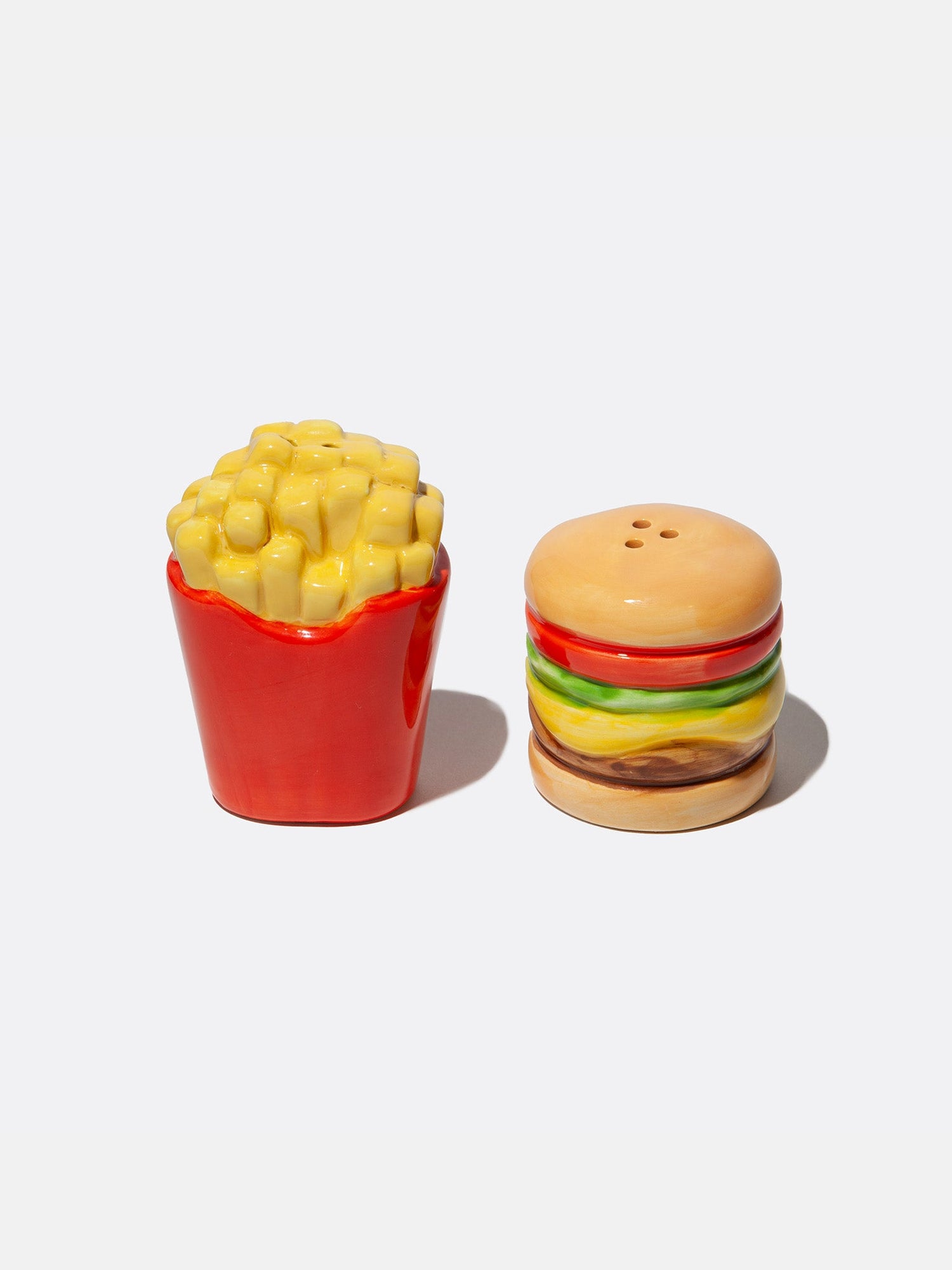 Fast Food Salt & Pepper Shakers Fries & Burger - DOIY Design