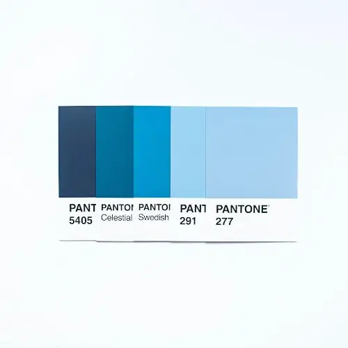 Pantone shades of Swedish blue