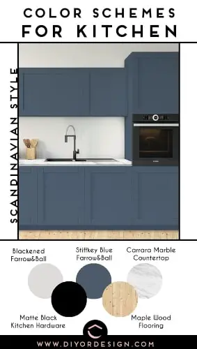 kitchen color scheme ideas for scandinavian style