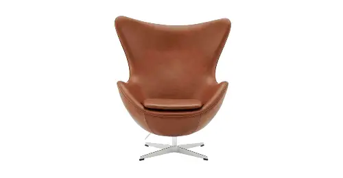 leather mid century modern egg chair