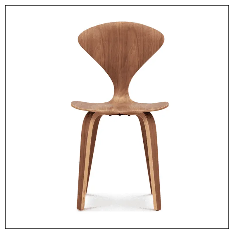 walnut mid-century dining chair