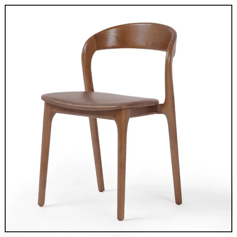 wood mid century mdoern dining chair