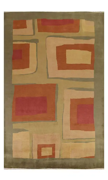 mid-century rug styles