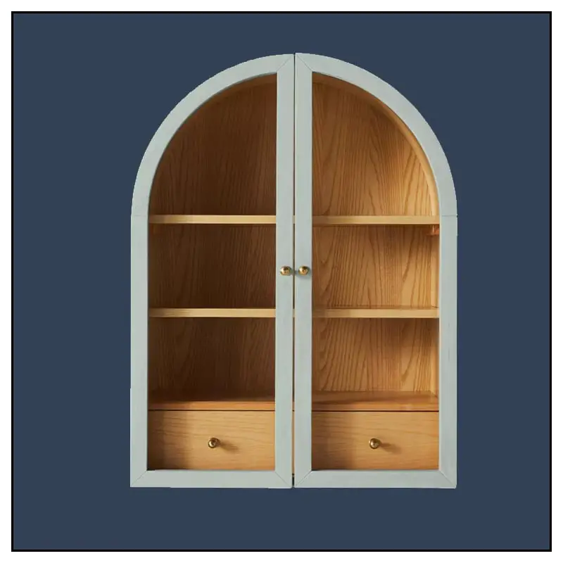 arched cabinet shelf
