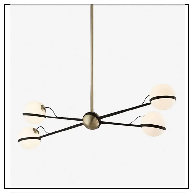 sputnik style mid-century chandelier