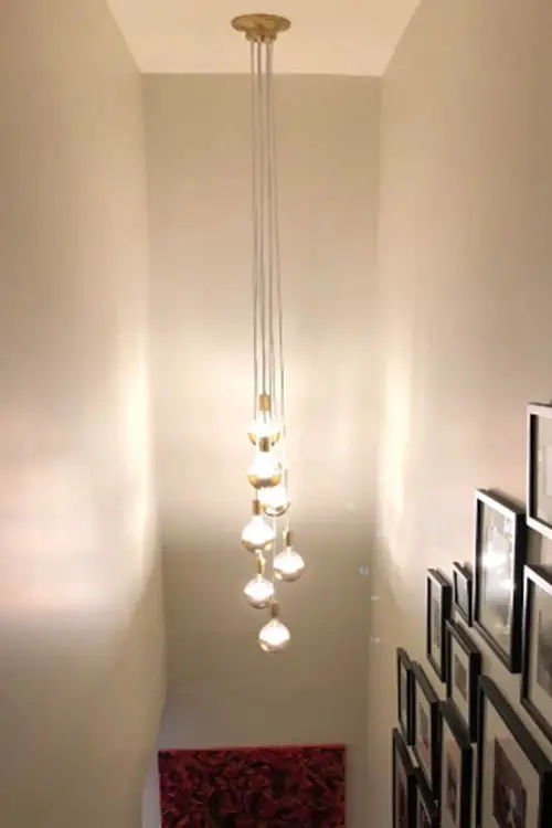 chandelier for 2-story foyer