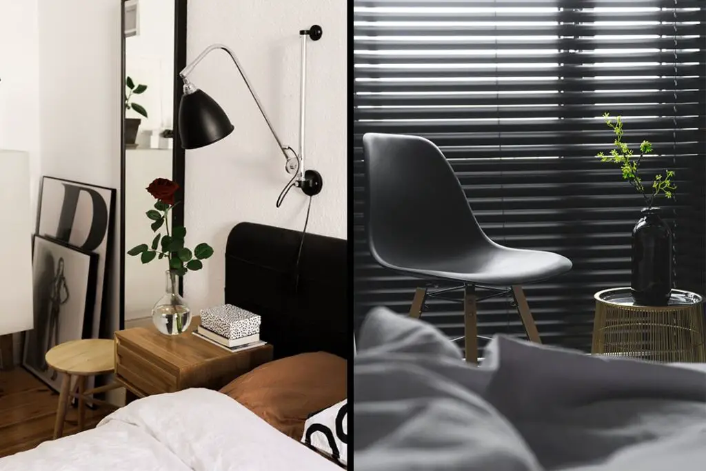 Black and White Scandinavian Bedrooms