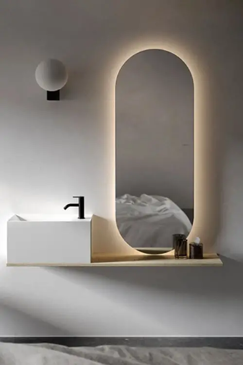 lighted mirrors for bathroom