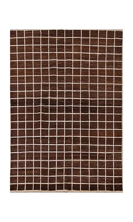 Brown Checkered Rugs