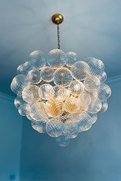 glass bubble chandelier